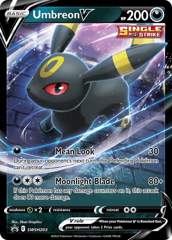 Umbreon V from SWSH Black Star Promos