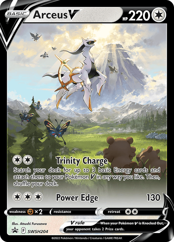 Arceus V from SWSH Black Star Promos