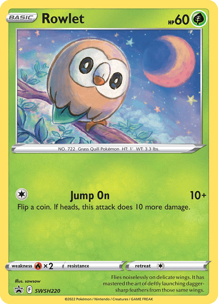 Rowlet from SWSH Black Star Promos