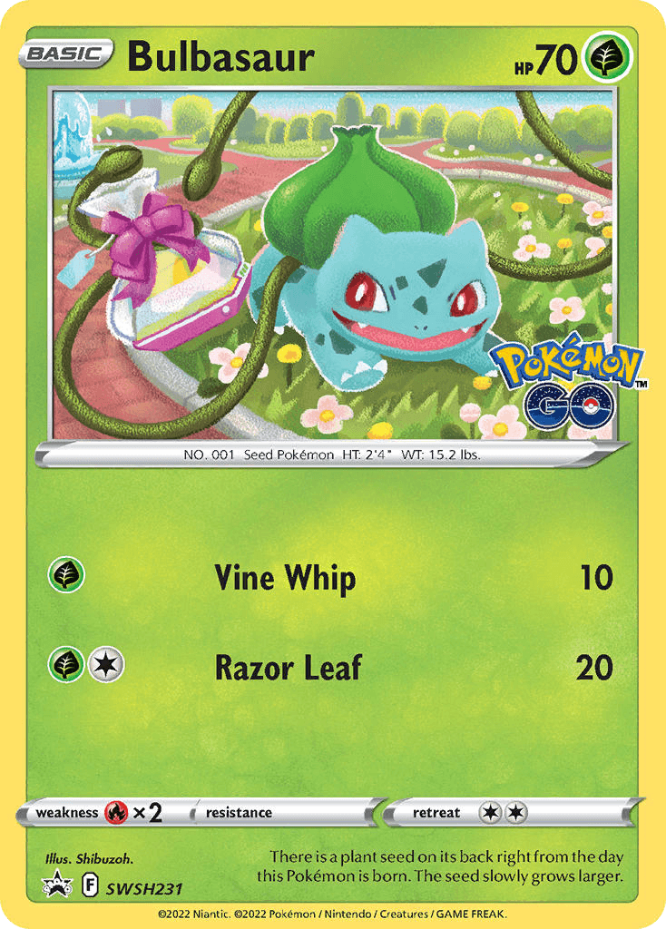 Bulbasaur from SWSH Black Star Promos