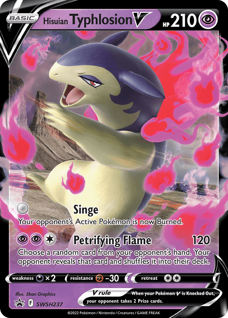 Hisuian Typhlosion V from SWSH Black Star Promos