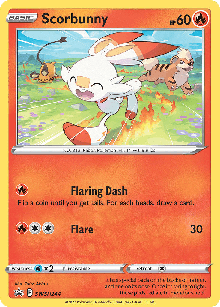 Scorbunny from SWSH Black Star Promos