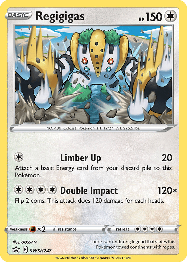 Regigigas from SWSH Black Star Promos