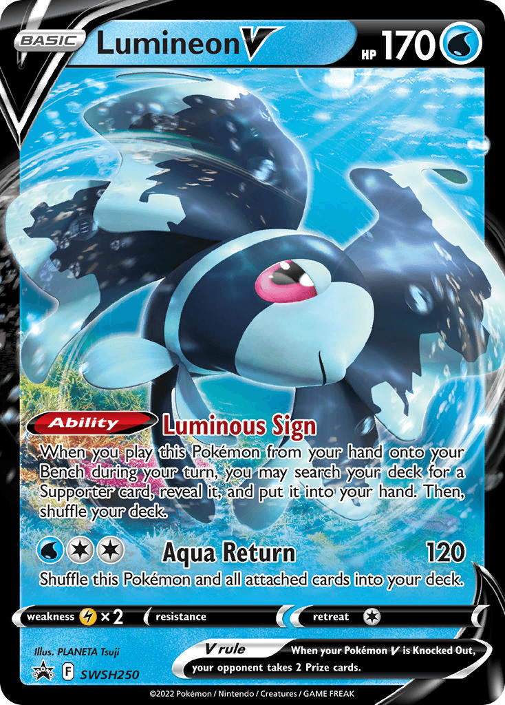 Lumineon V from SWSH Black Star Promos