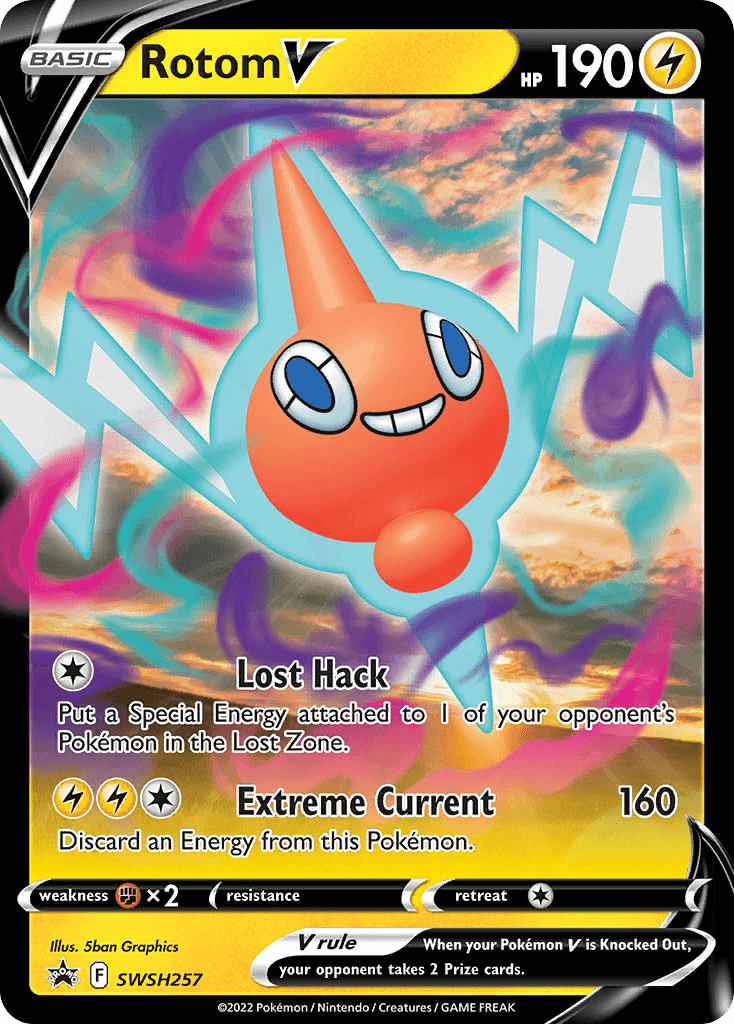 Rotom V from SWSH Black Star Promos