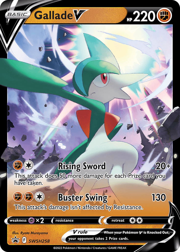 Gallade V from SWSH Black Star Promos