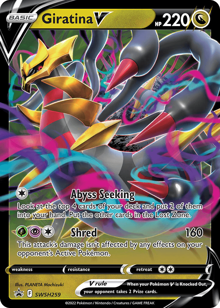 Giratina V from SWSH Black Star Promos