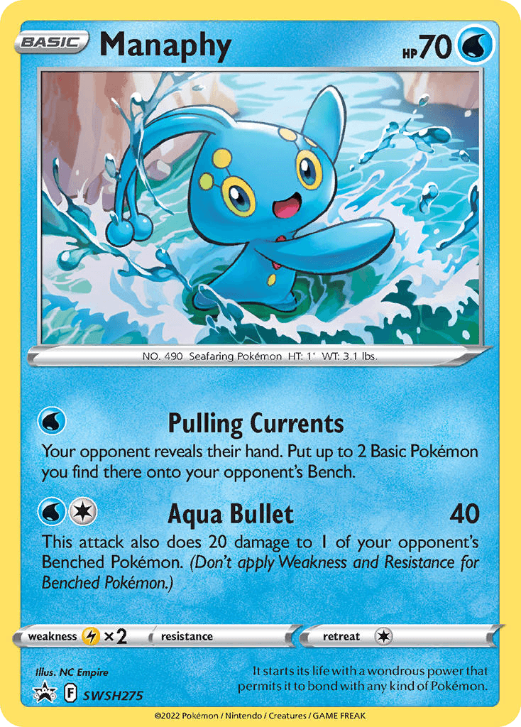 Manaphy from SWSH Black Star Promos