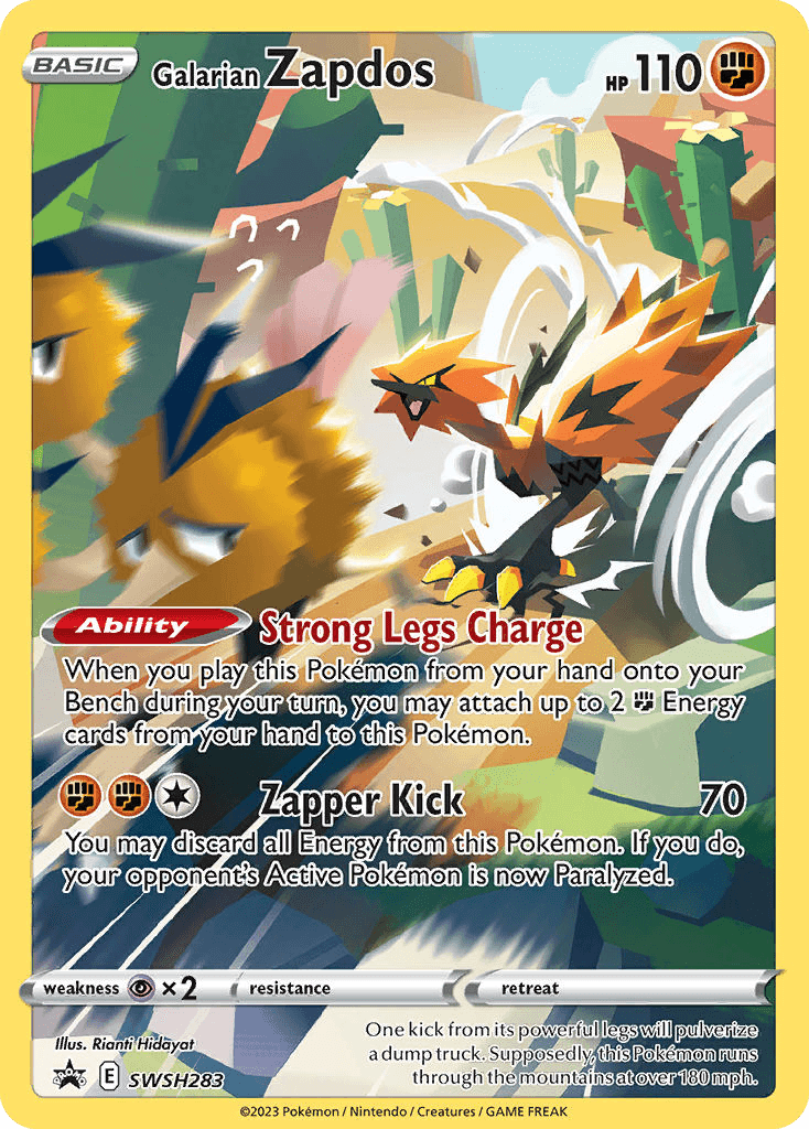 Galarian Zapdos from SWSH Black Star Promos