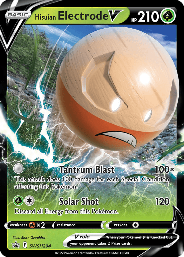 Hisuian Electrode V from SWSH Black Star Promos
