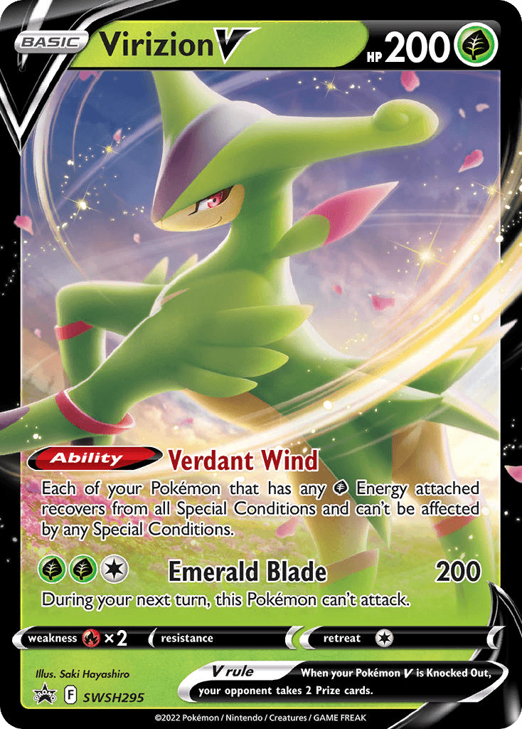 Virizion V from SWSH Black Star Promos