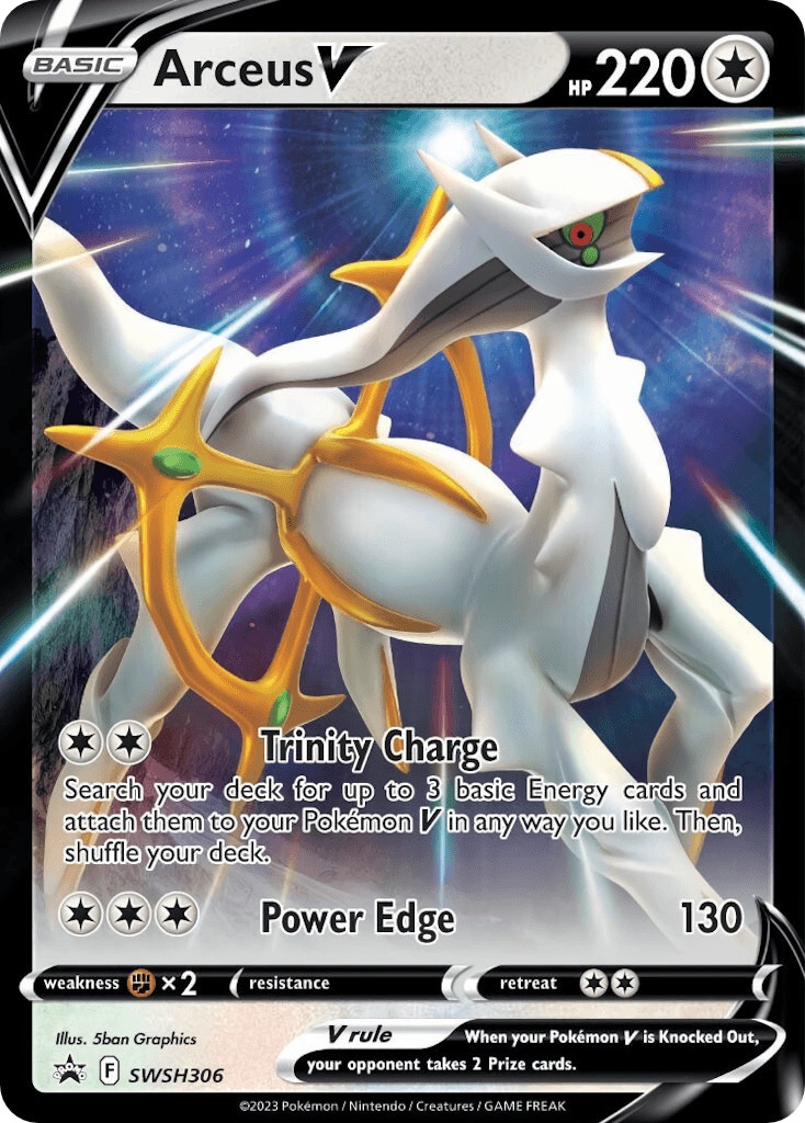 Arceus V from SWSH Black Star Promos