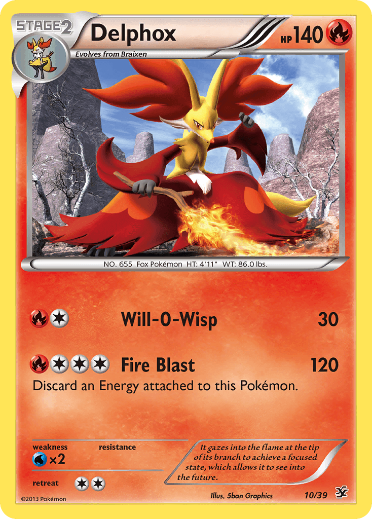 Delphox from Kalos Starter Set