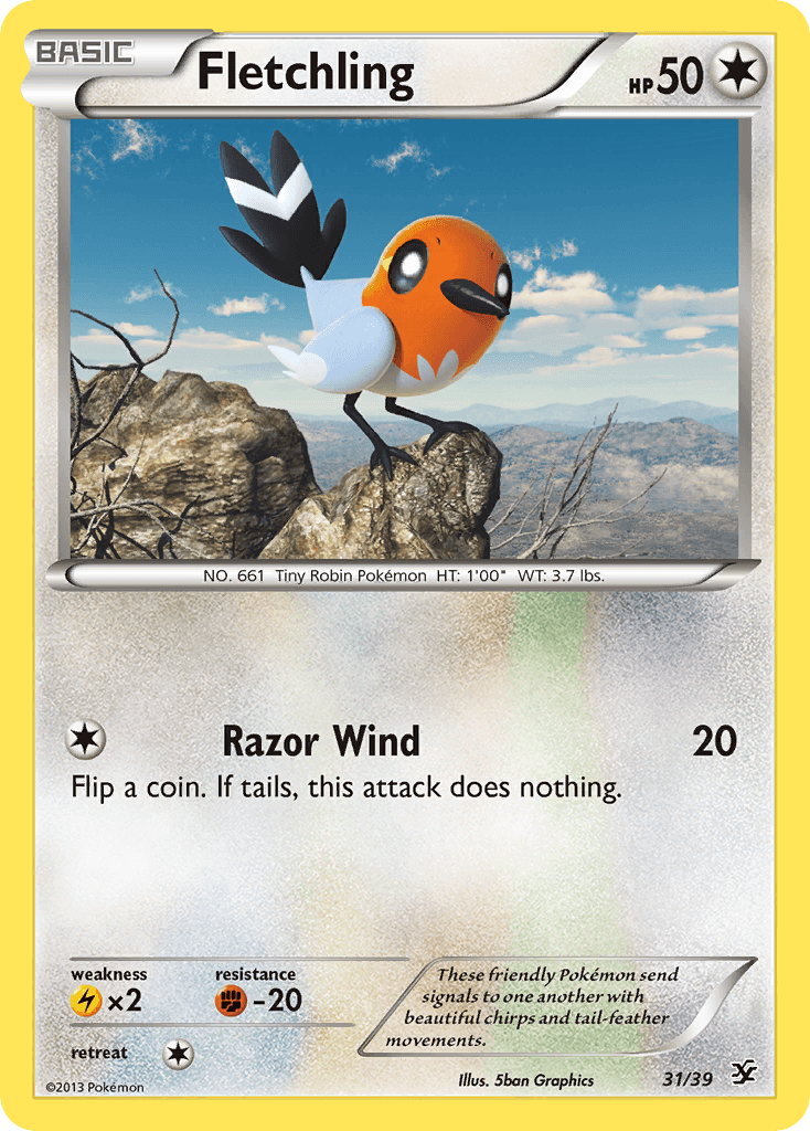 Fletchling from Kalos Starter Set