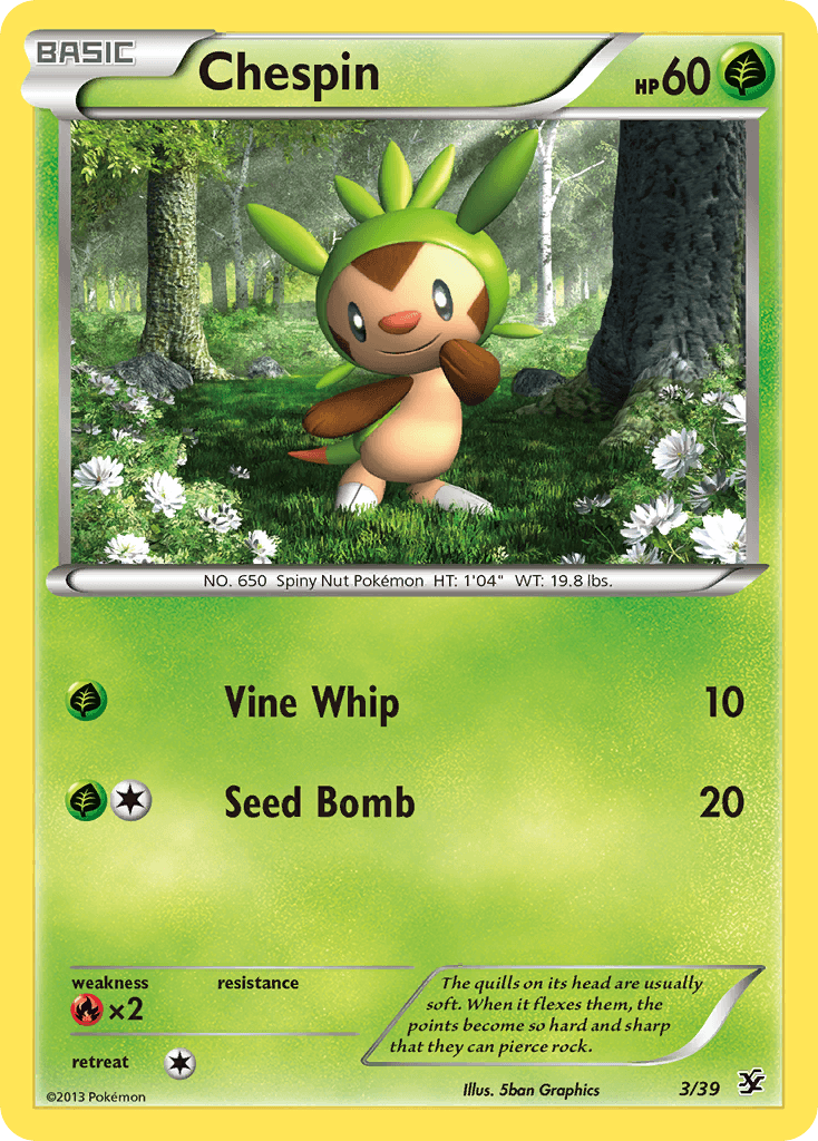 Chespin from Kalos Starter Set