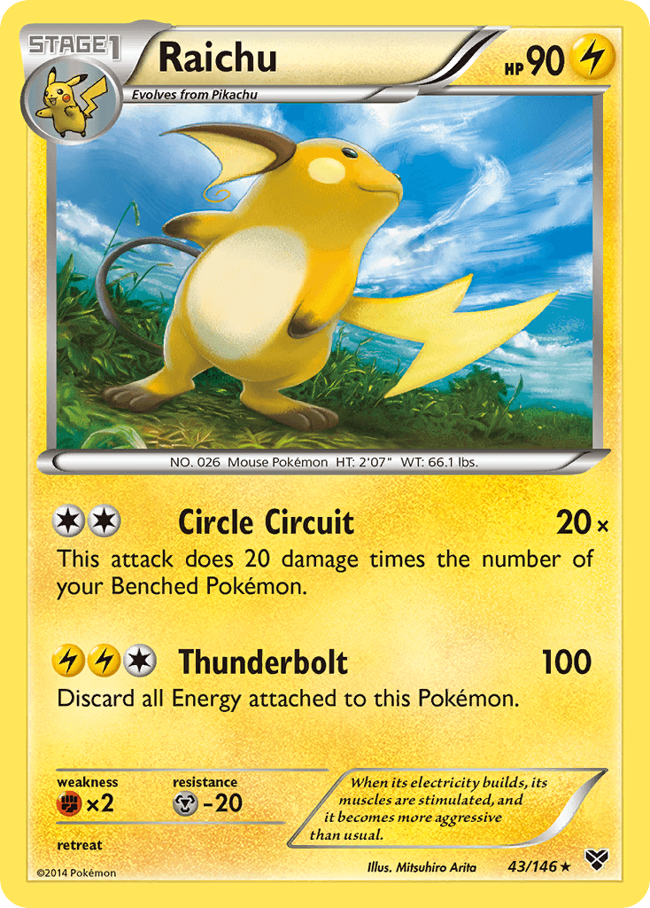 Raichu from XY