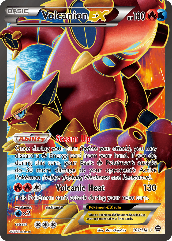 Volcanion-EX from Steam Siege