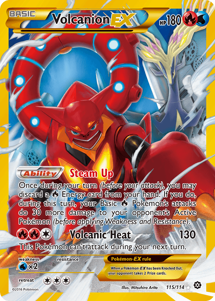 Volcanion-EX from Steam Siege
