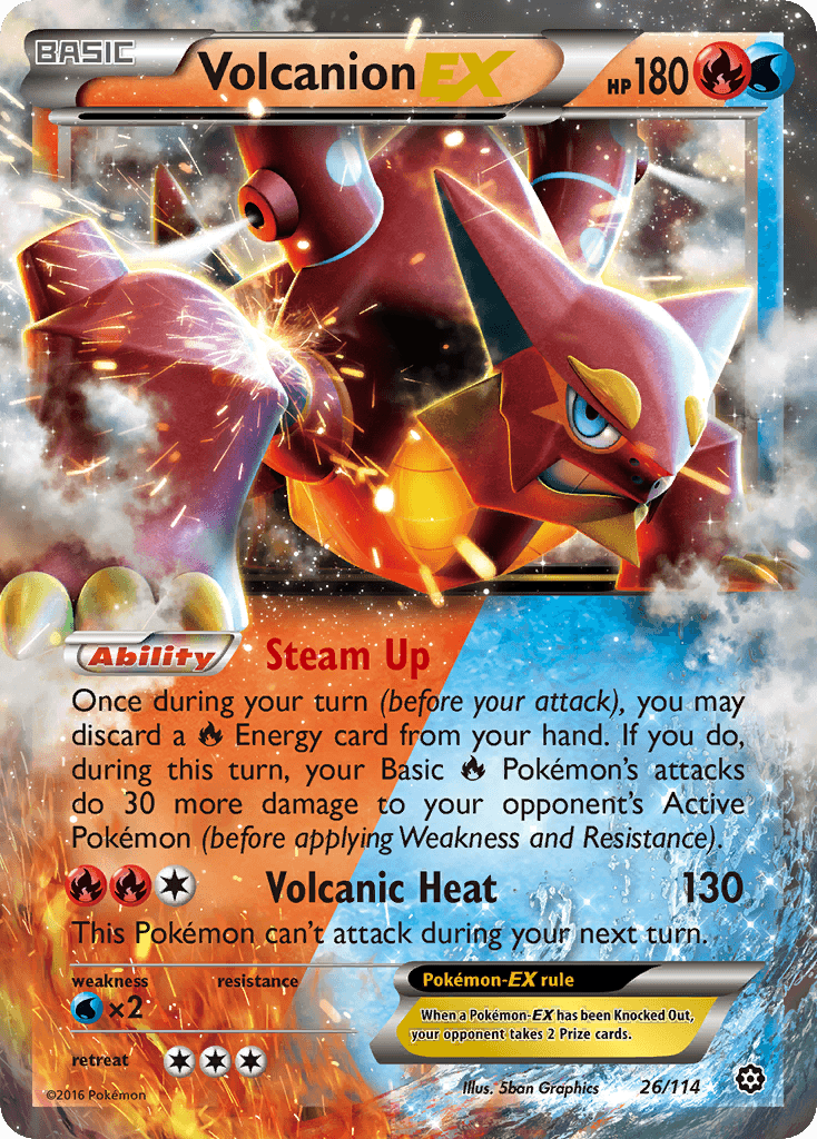 Volcanion-EX from Steam Siege