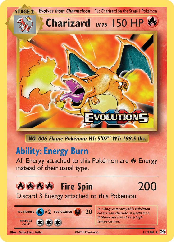 Charizard from Evolutions