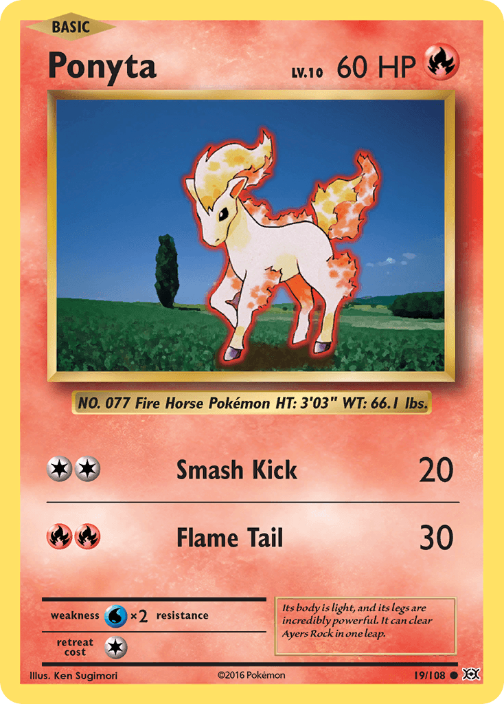 Ponyta from Evolutions