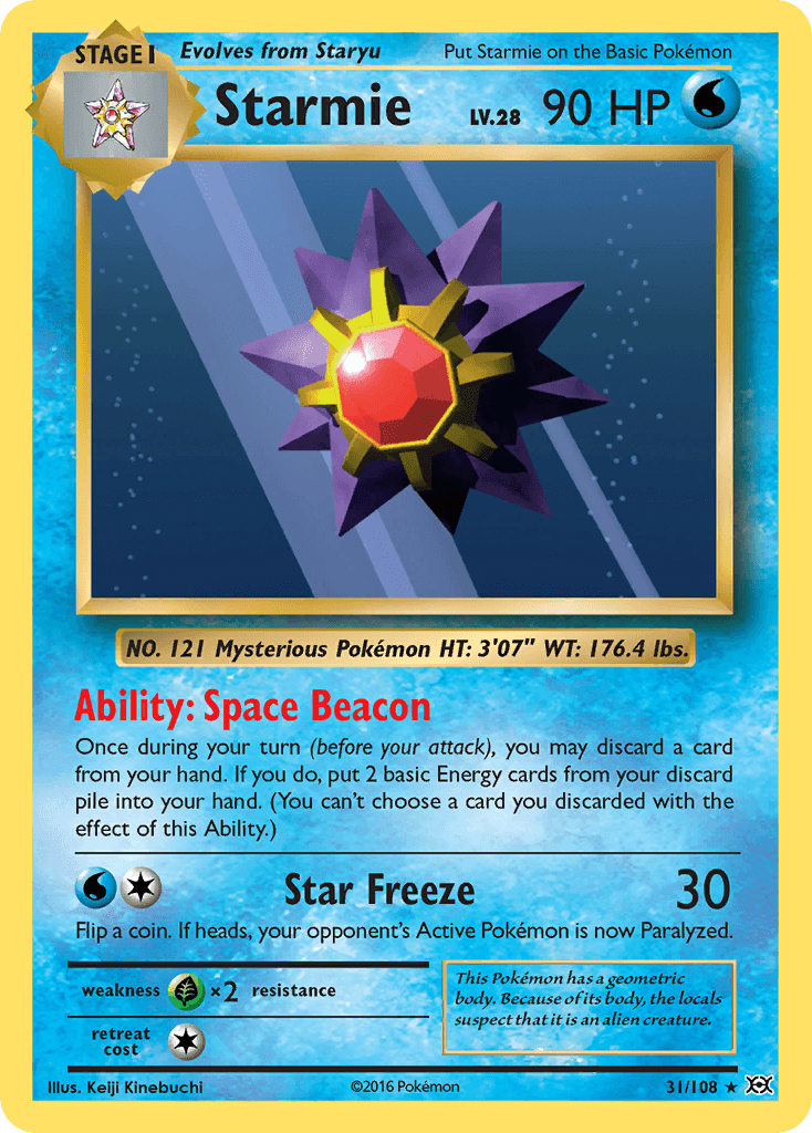 Starmie from Evolutions