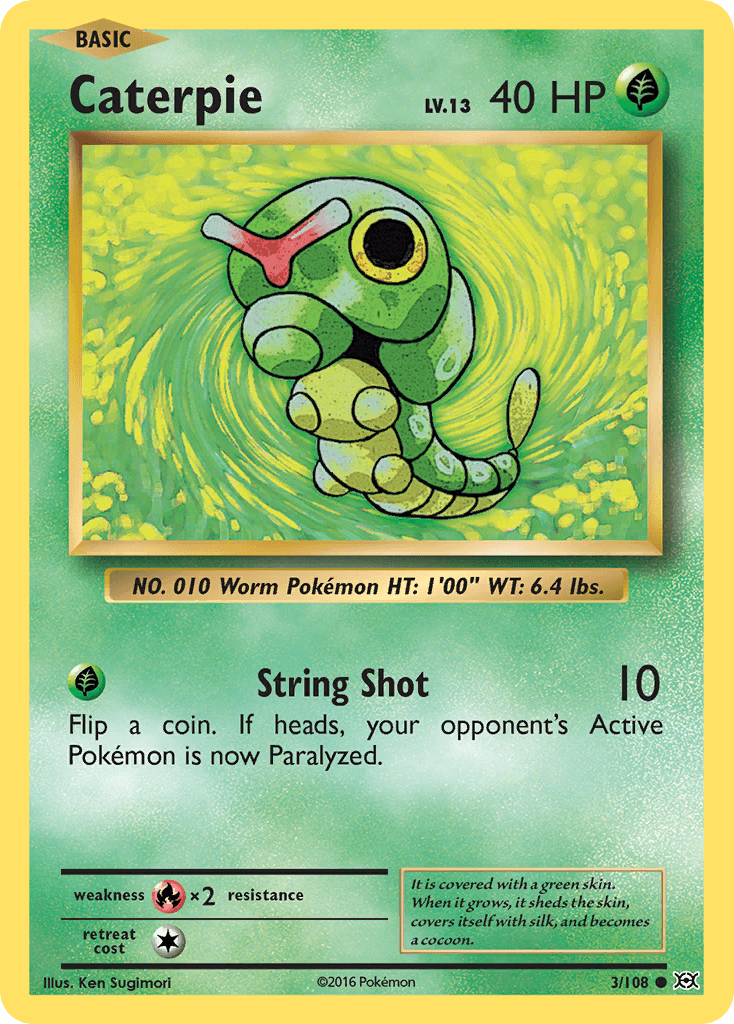 Caterpie from Evolutions