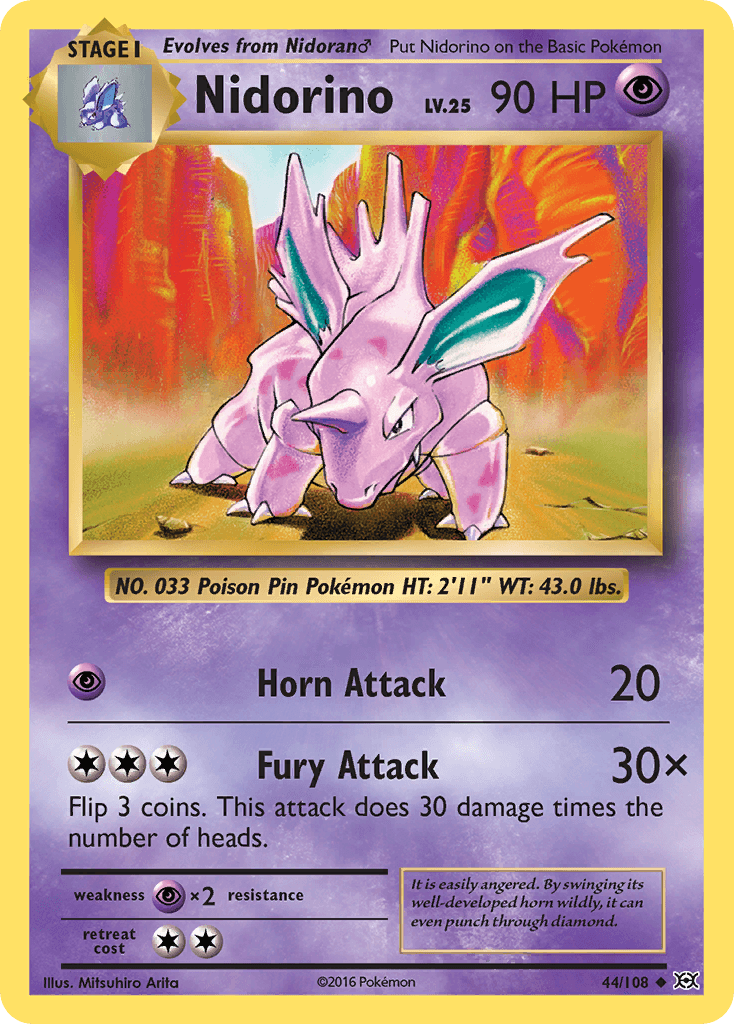 Nidorino from Evolutions