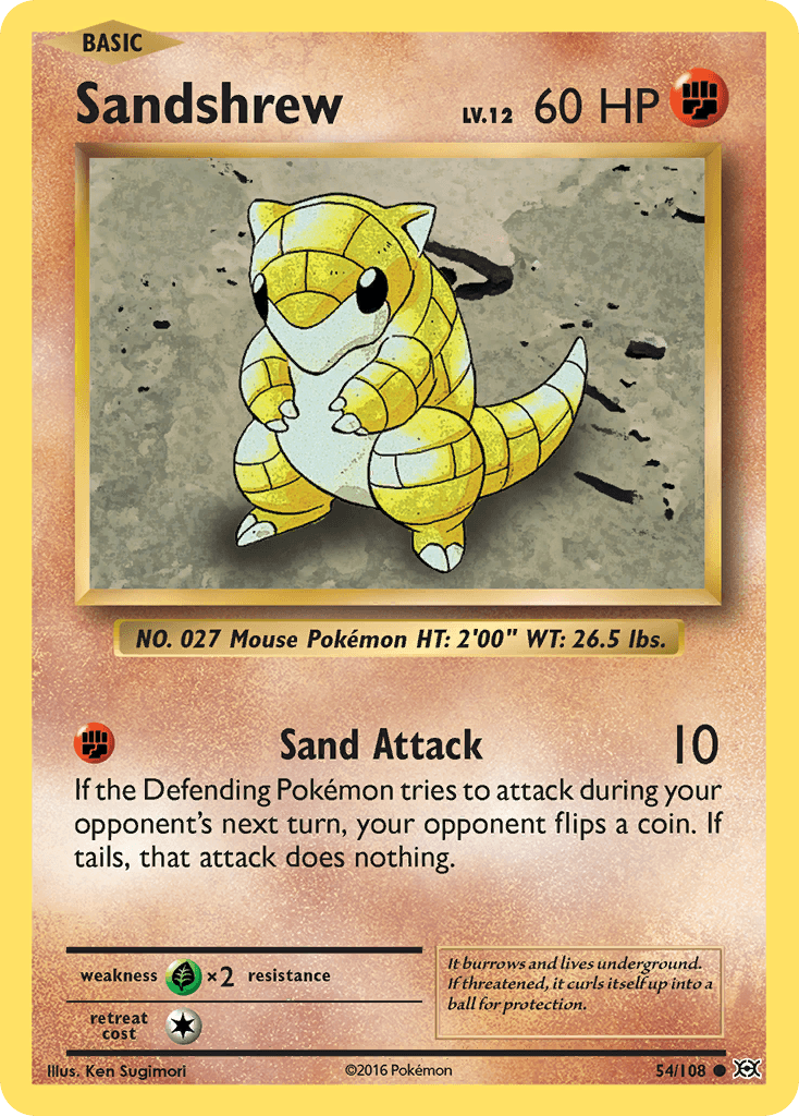 Sandshrew from Evolutions