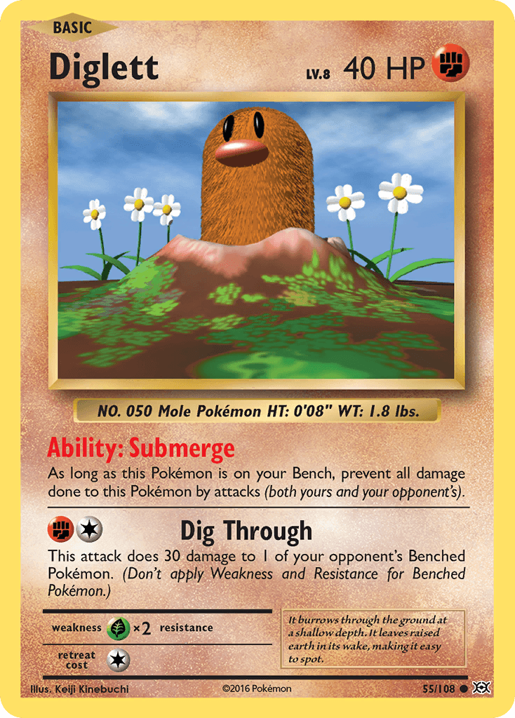 Diglett from Evolutions