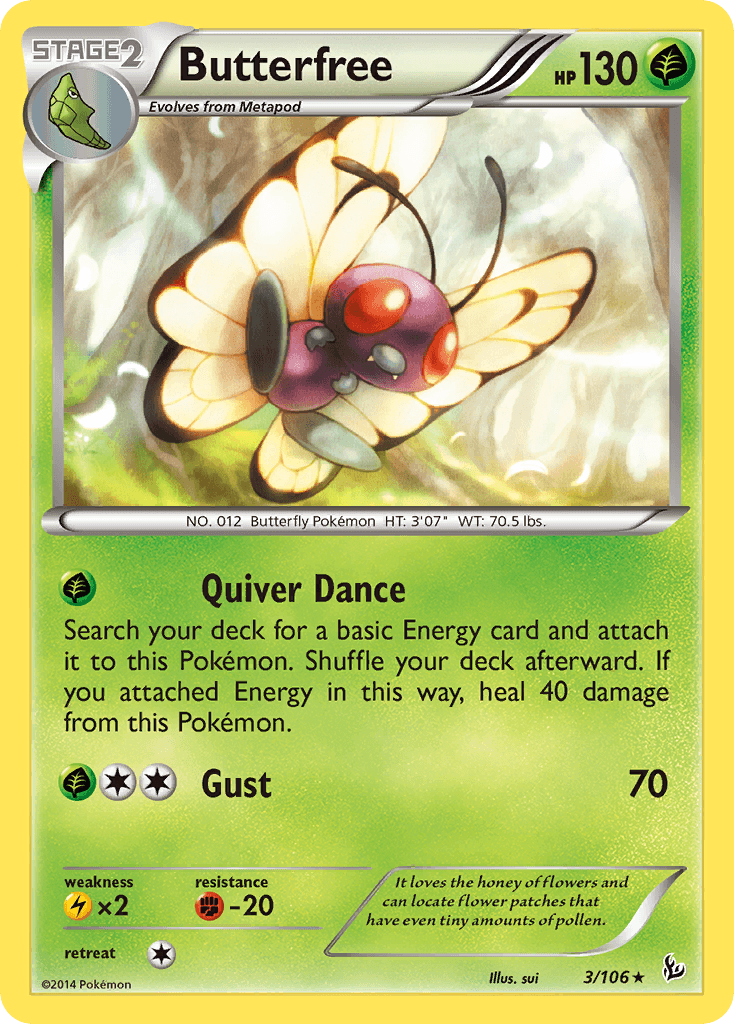 Butterfree from Flashfire