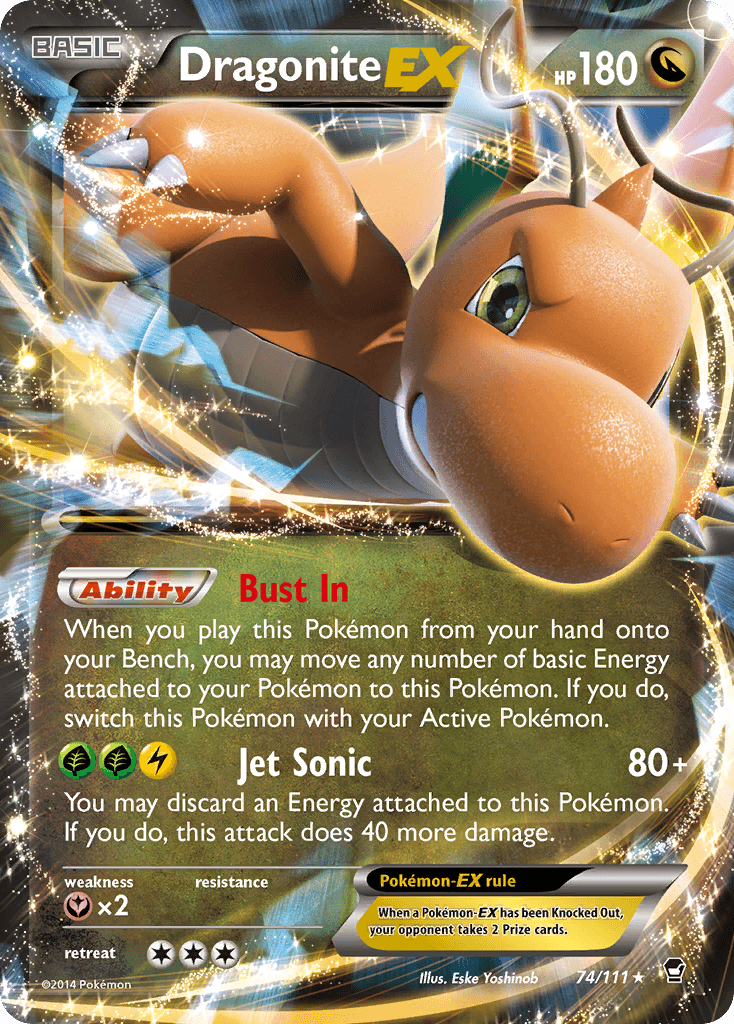 Dragonite-EX from Furious Fists