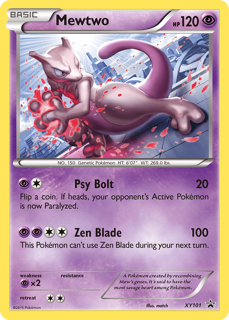 Mewtwo from XY Black Star Promos