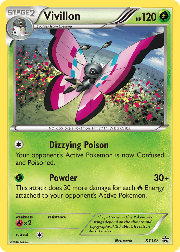 Vivillon from XY Black Star Promos