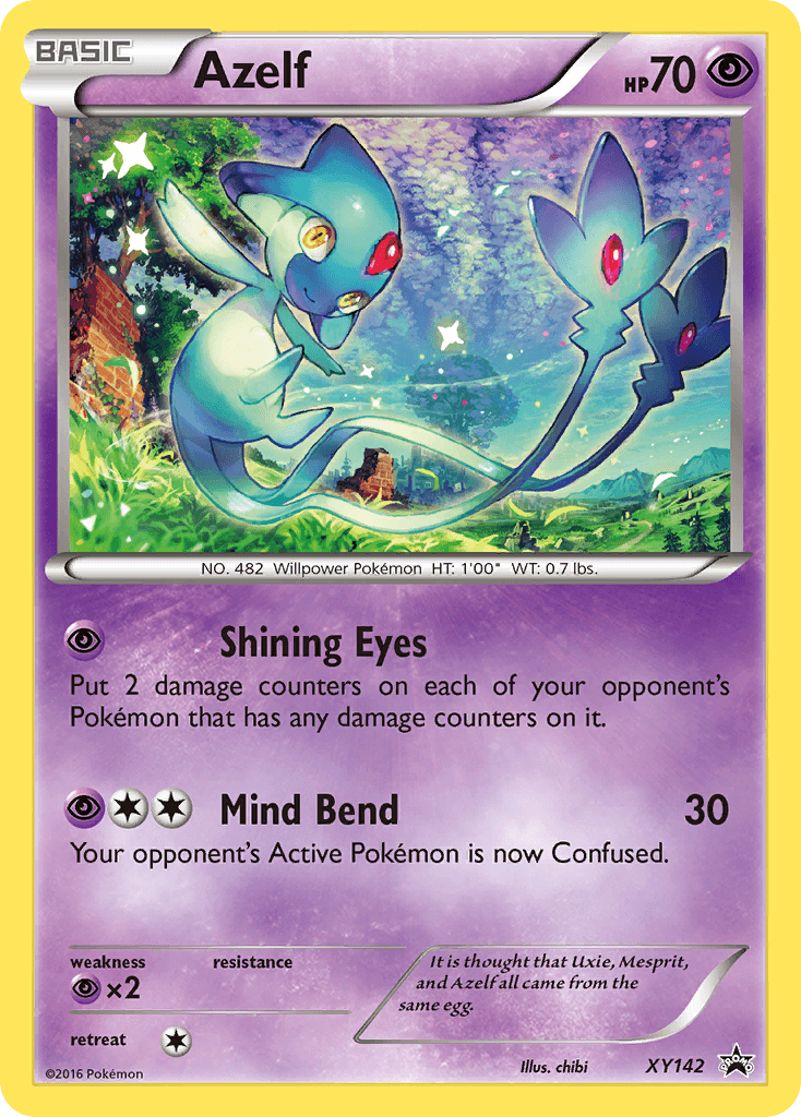 Azelf from XY Black Star Promos