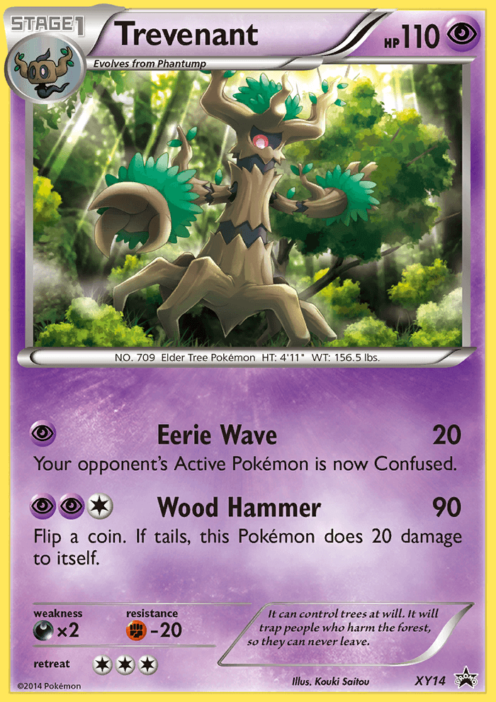 Trevenant from XY Black Star Promos