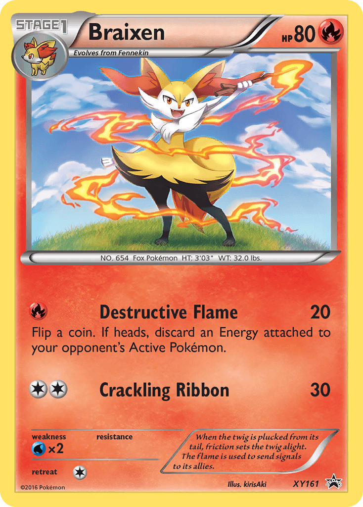 Braixen from XY Black Star Promos