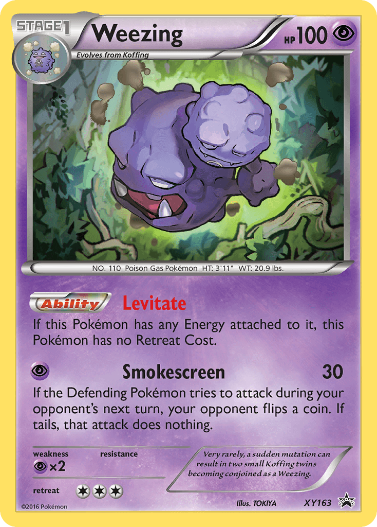 Weezing from XY Black Star Promos
