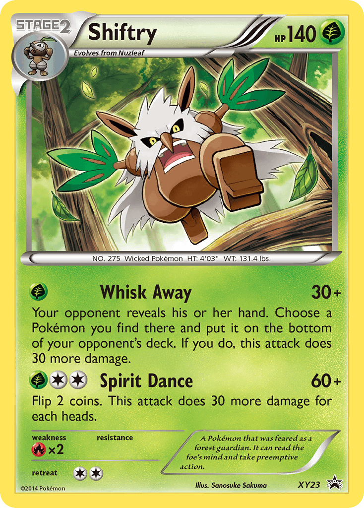 Shiftry from XY Black Star Promos