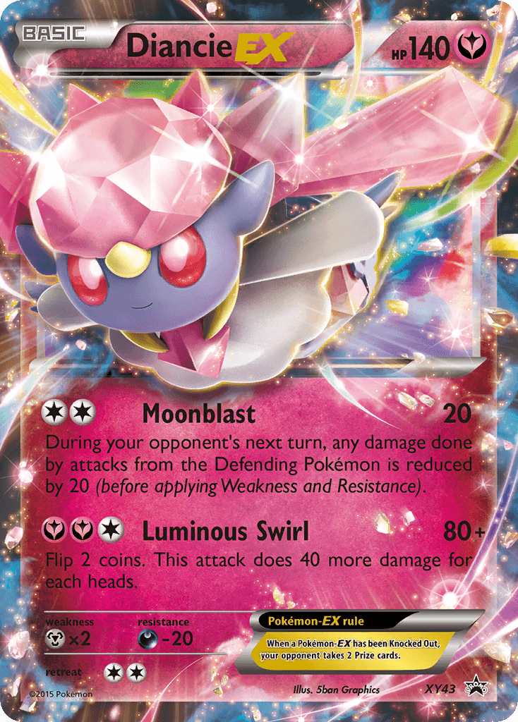 Diancie-EX from XY Black Star Promos