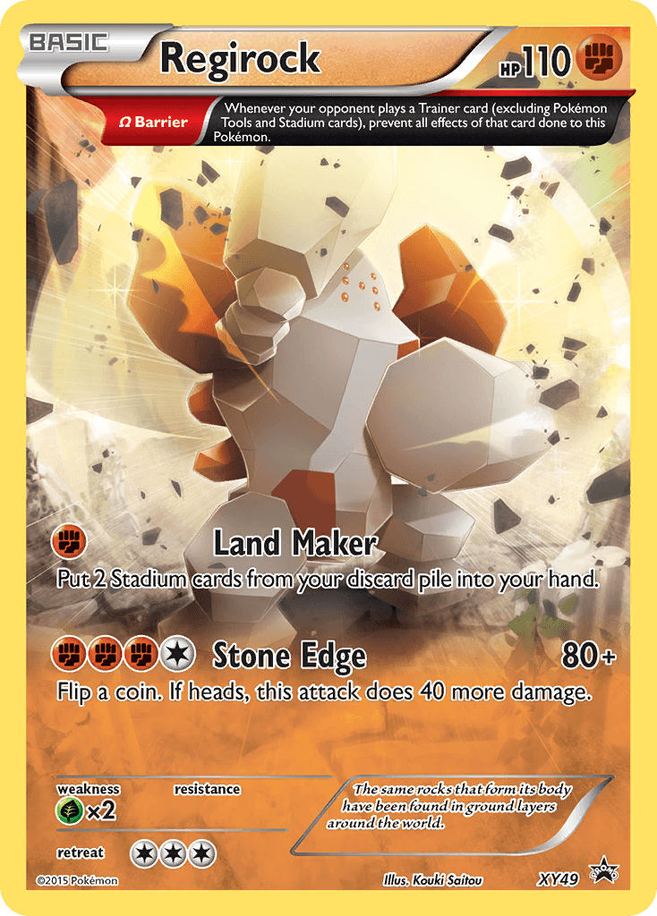 Regirock from XY Black Star Promos
