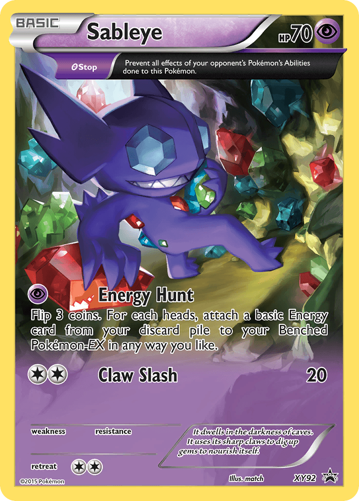 Sableye from XY Black Star Promos