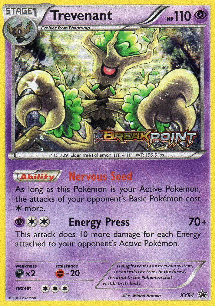 Trevenant from XY Black Star Promos