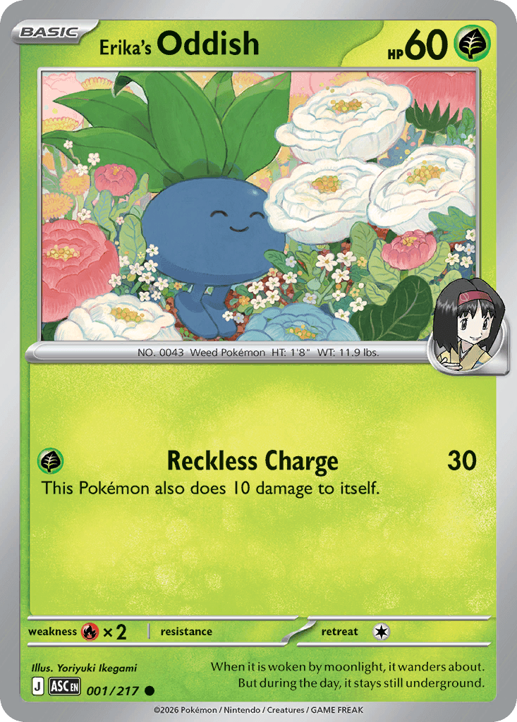 Erika's Oddish from Ascended Heroes