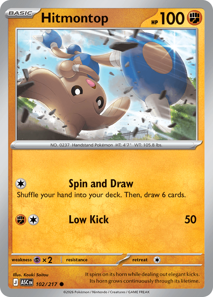 Hitmontop from Ascended Heroes