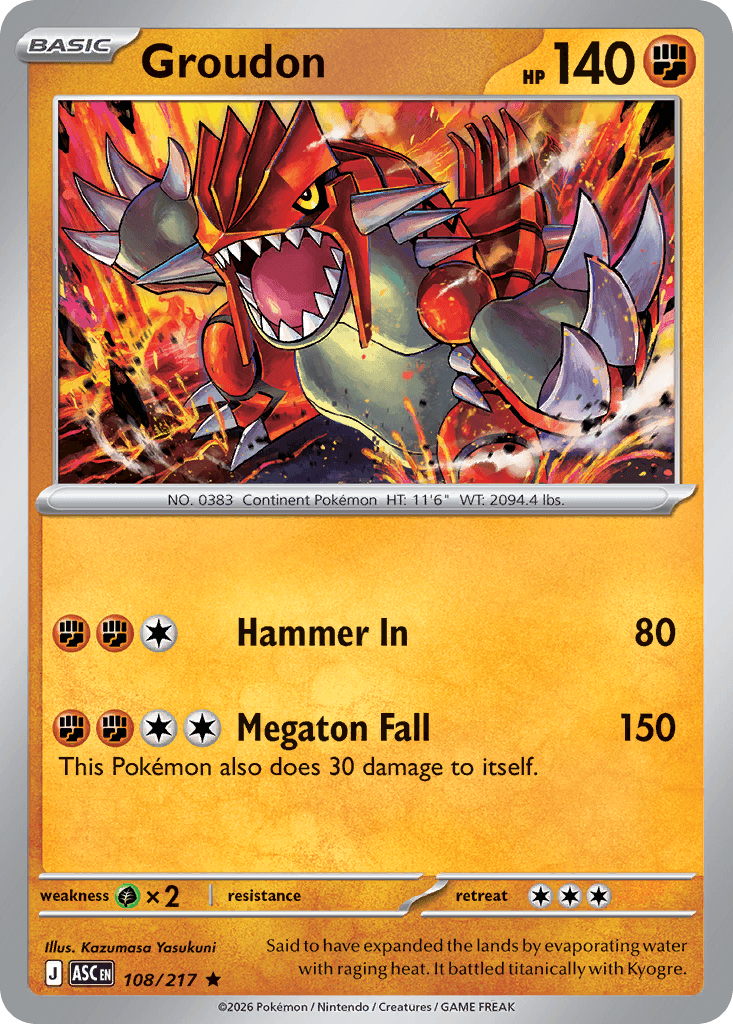 Groudon from Ascended Heroes