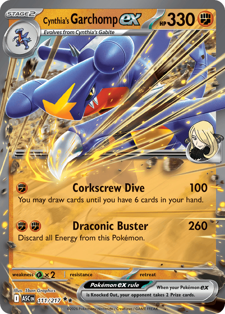 Cynthia's Garchomp ex from Ascended Heroes