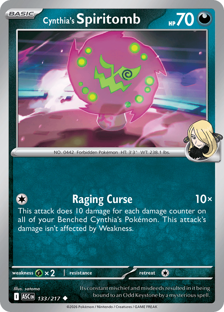 Cynthia's Spiritomb from Ascended Heroes