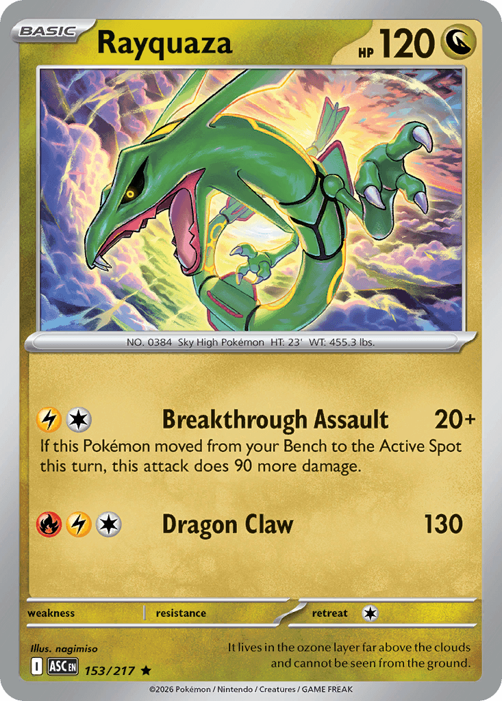 Rayquaza from Ascended Heroes