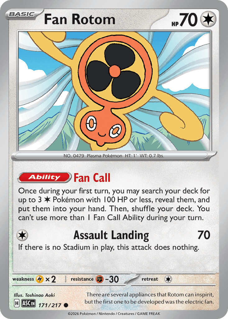 Fan Rotom from Ascended Heroes
